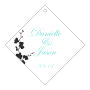 Personalize Summer Orchid Diamond Wedding Labels